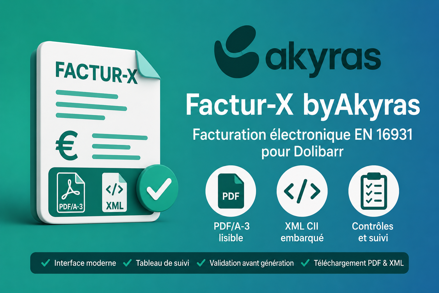 Factur-X byAkyras – EN 16931 Electronic Invoicing