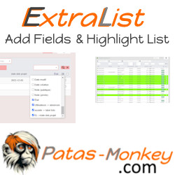 Extralist, Personalización de listas nativas