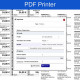 PDF Printer: PDF personalizados, etiquetas de producto y dirección, código de barras, Dymo, Datamax,
