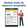 Accounting expense code module