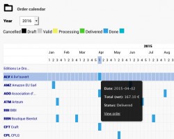 Order Calendar with Export