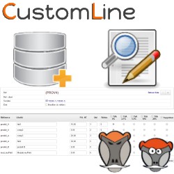 CustomLine, Rapid edizione e importación di linee in carte d'ufficio