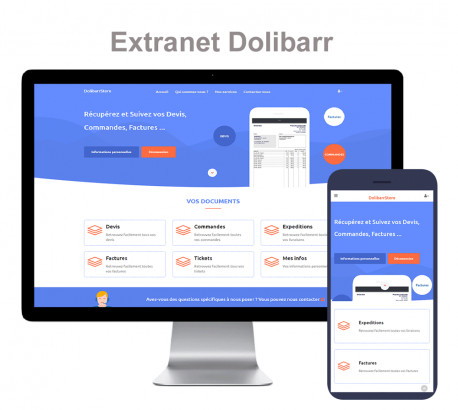 Extranet Dolibarr - Site web Professionnelle et Extranet Client 13.0.0