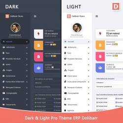Dark & ​​Light Pro ERP Dolibarr Thema