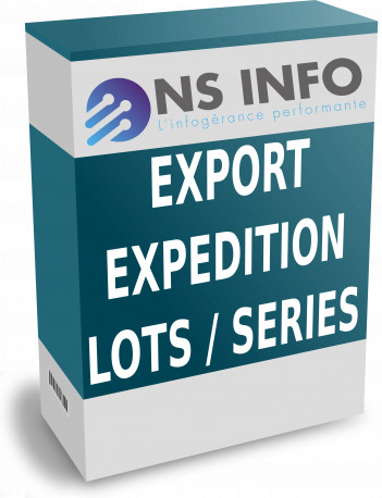 Export expédition et Lots / Séries