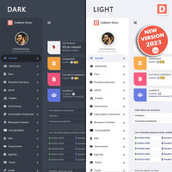Dark & ​​Light Pro ERP Dolibarr Thema V4