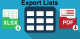 Export lists to Excel and PDF