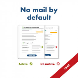 No email by default