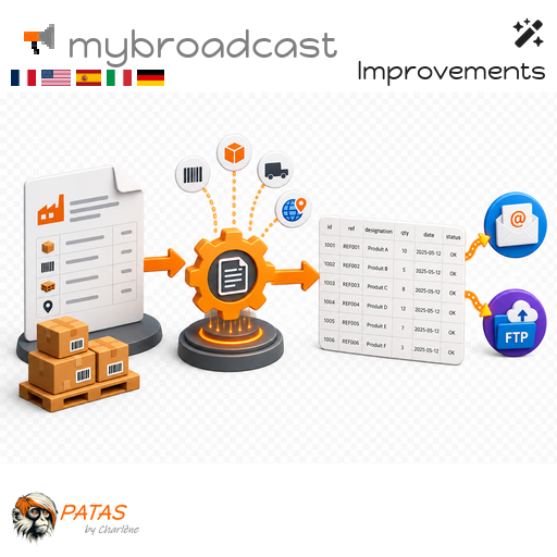 myBroadcast: Generating logistic file