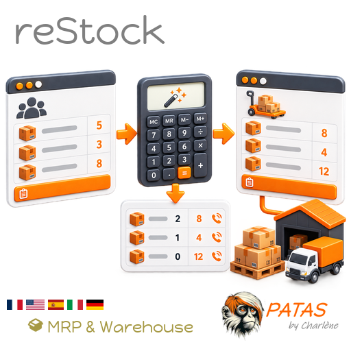 reStock : détermination des quantités à commander et création des commandes fournisseur