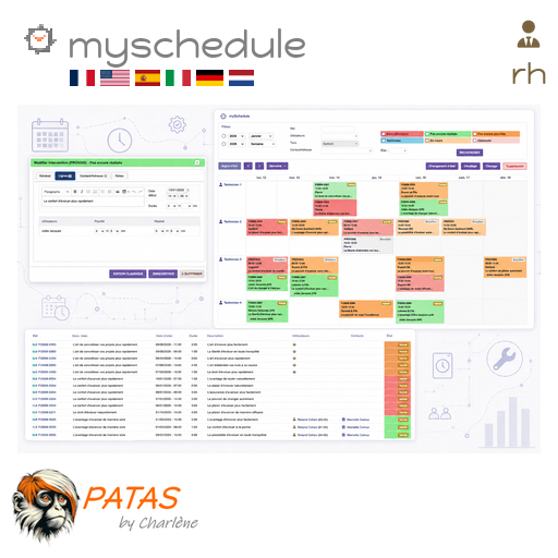 mySchedule : Gestion avancées des interventions