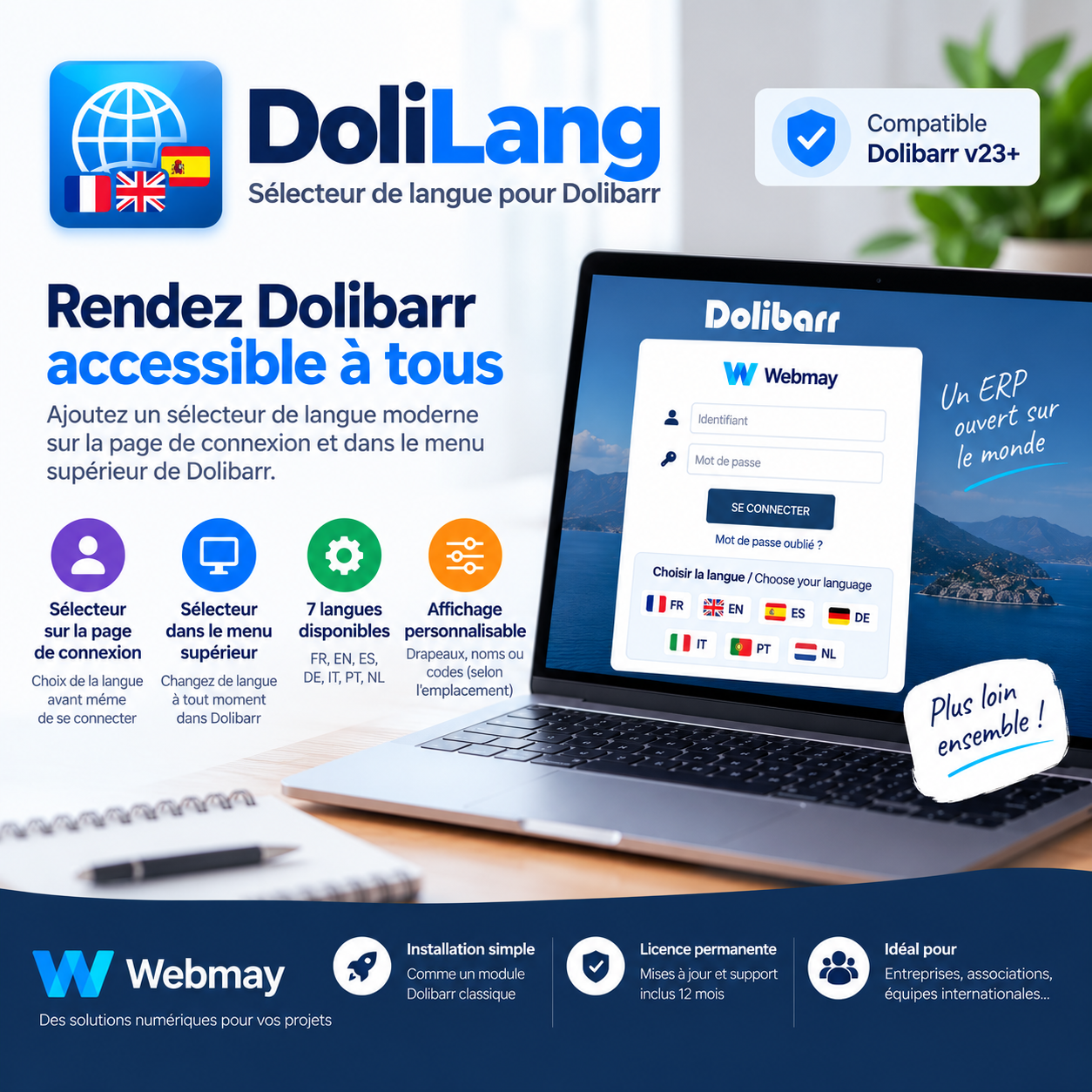 DoliLang – Multilingual Content Manager for Dolibarr