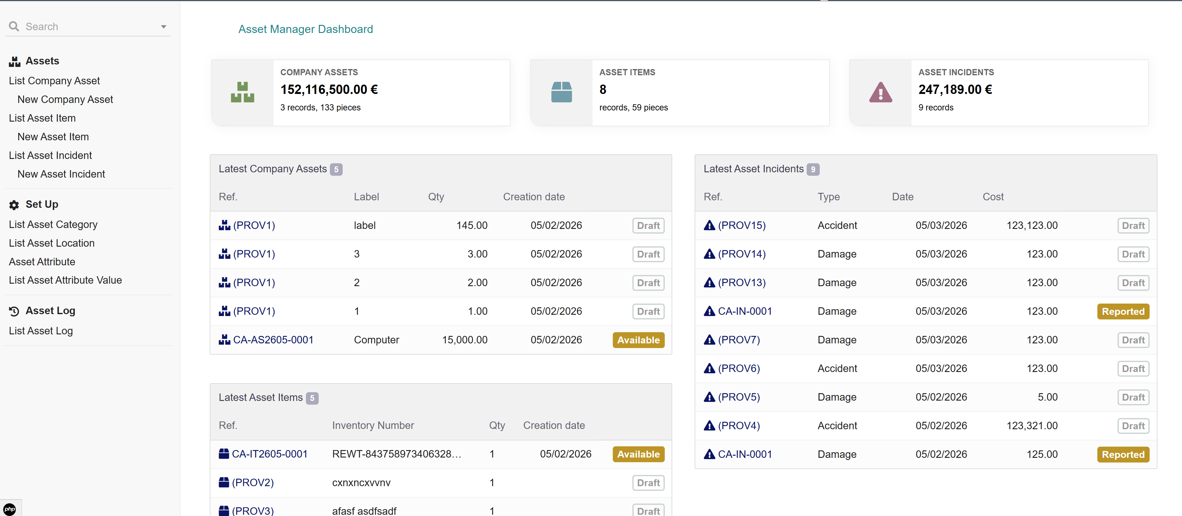 Asset Manager