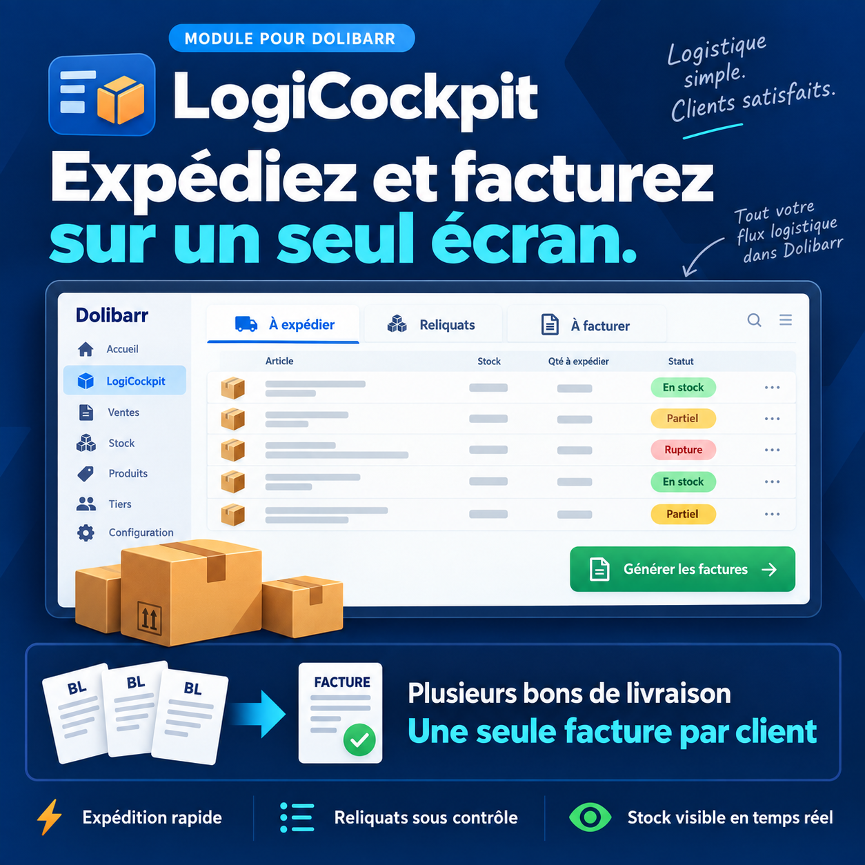 LogiCockpit: Versand, Rückstände und Fakturierung zentral