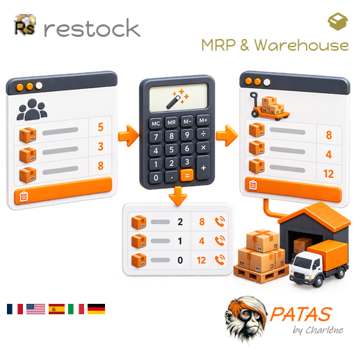 reStock : détermination des quantités à commander et création des commandes fournisseur