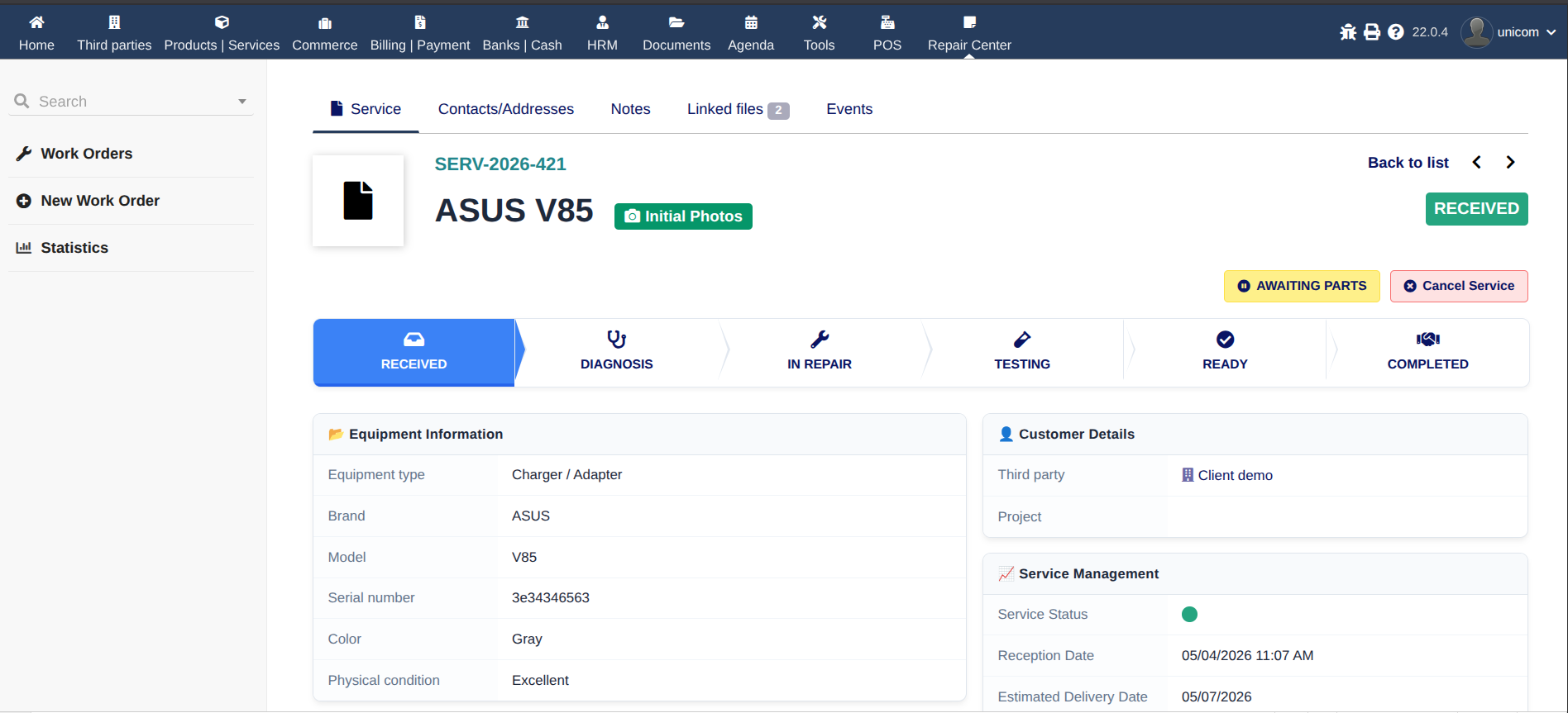 AI-Powered Technical Support Center & Advanced Repair Management