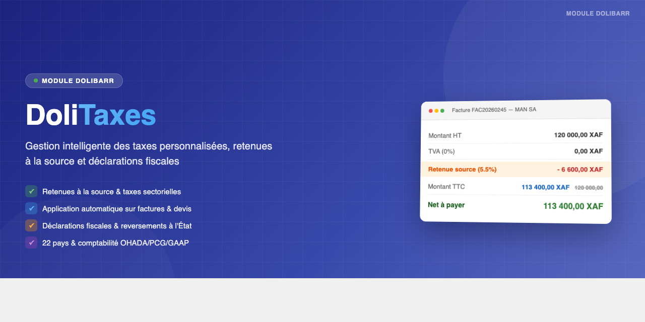 DoliTaxes — Smart Tax Management for Dolibarr