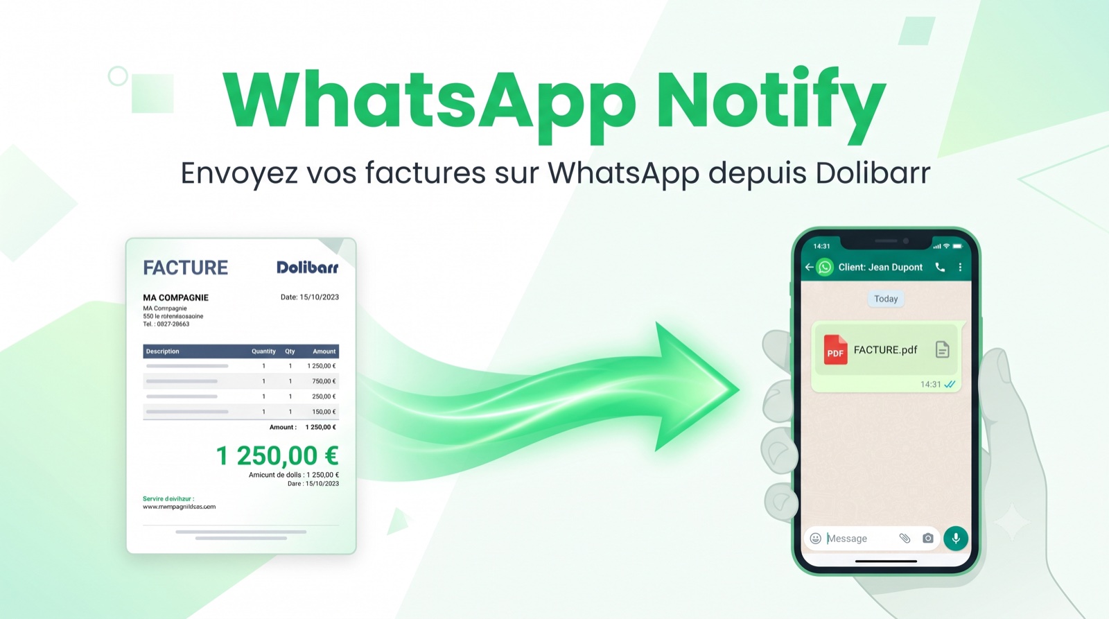 WhatsApp Notify — send your invoices on WhatsApp (official Cloud API)