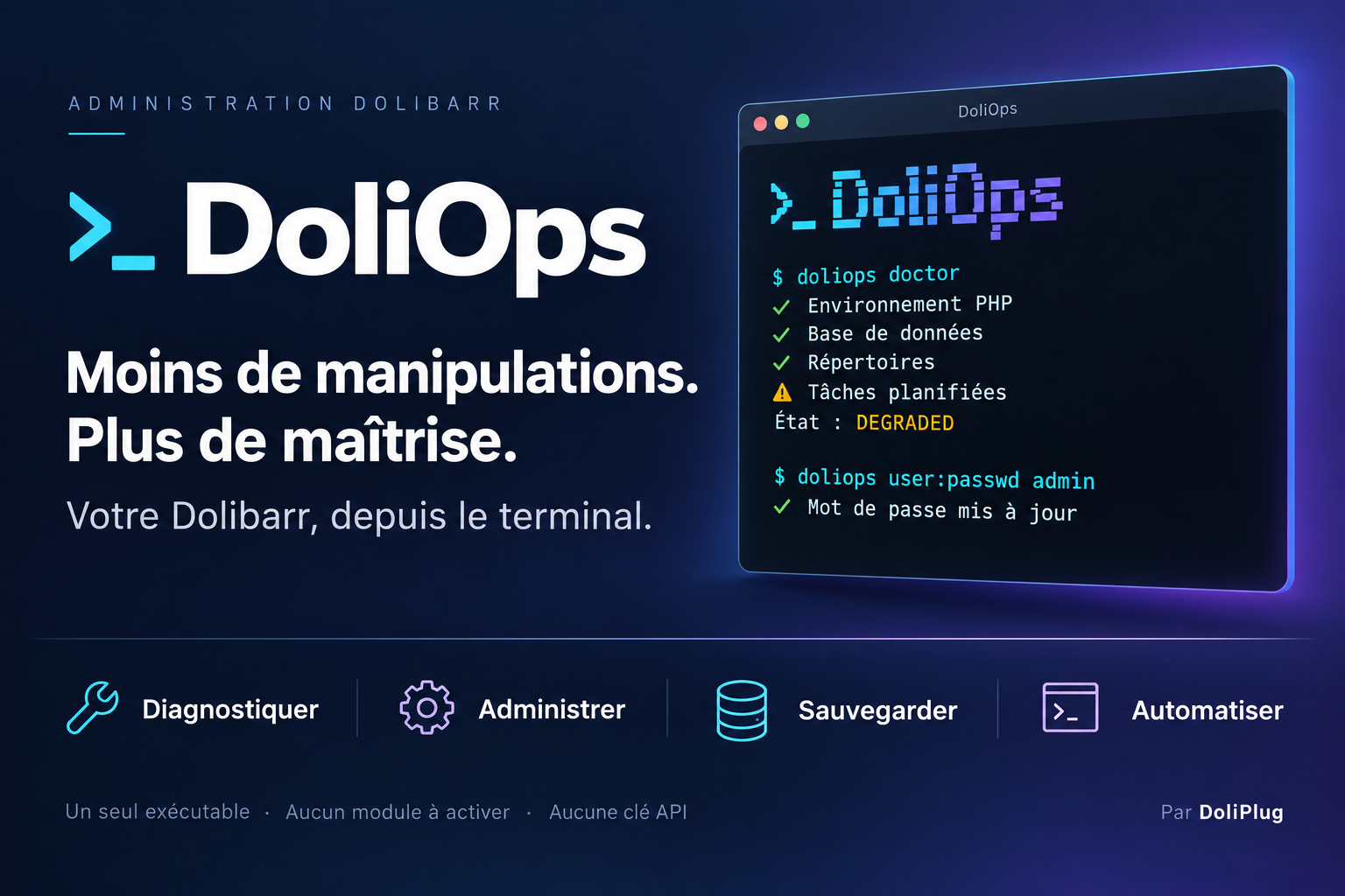 DoliOps - CLI pour Administrateurs Dolibarr et DevOps