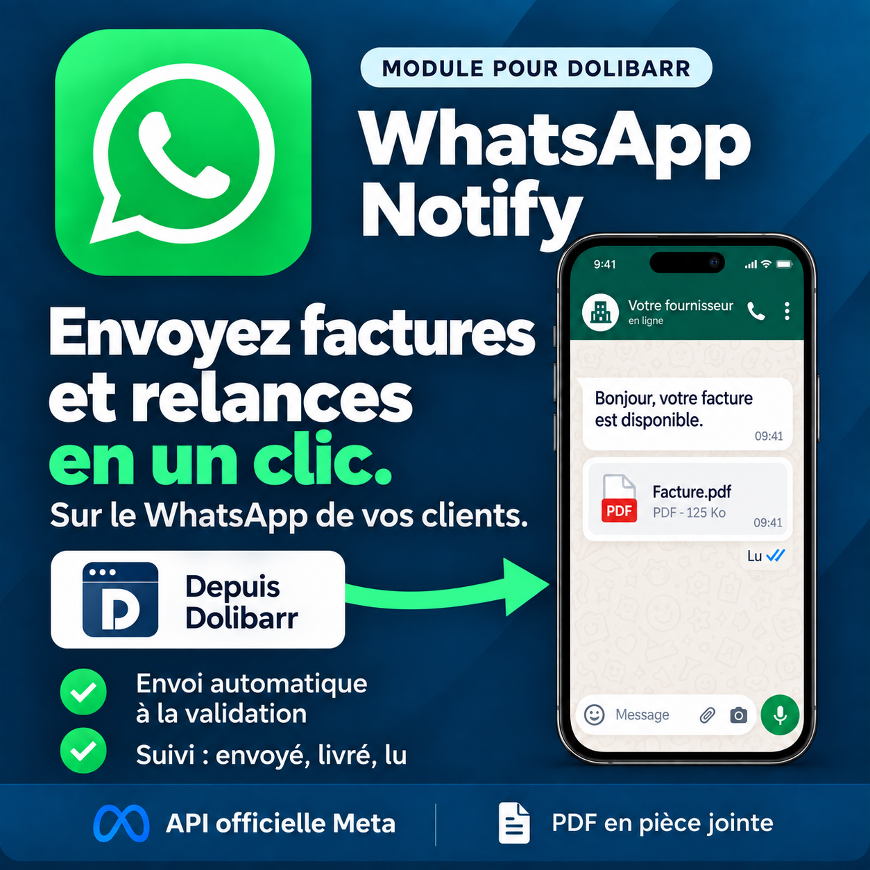 WhatsApp Notify: Fatture e solleciti tramite l’API ufficiale Meta