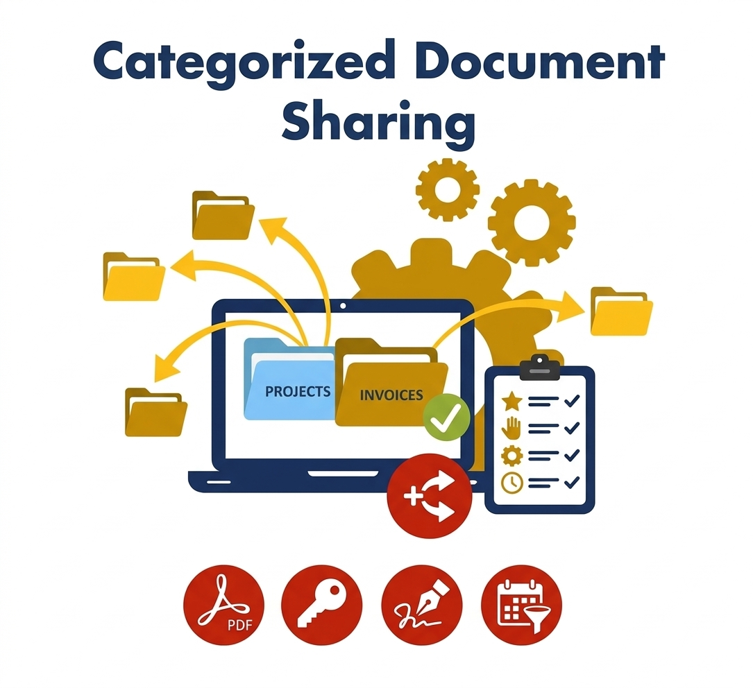 Partage de documents catégorisés: Partage intelligent de documents entre modules