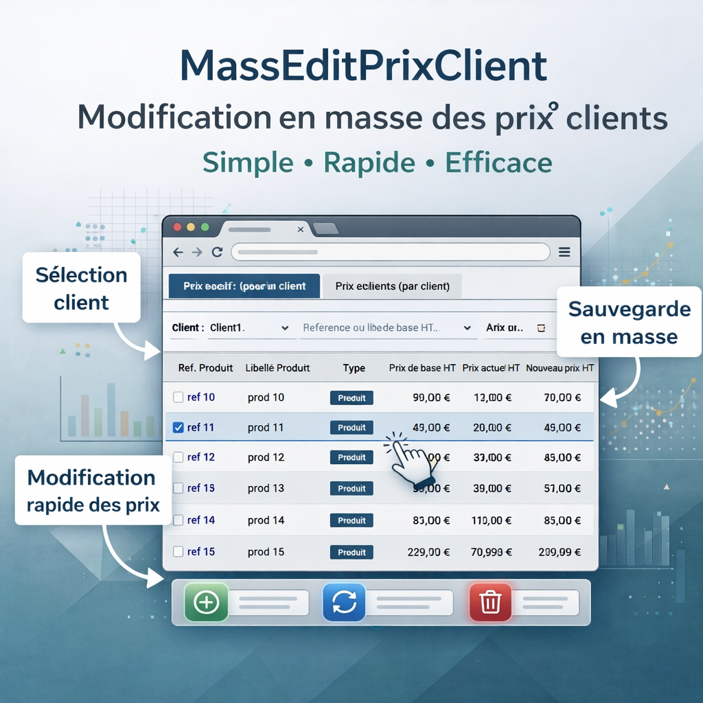 Massenbearbeitung kundenspezifischer Preise