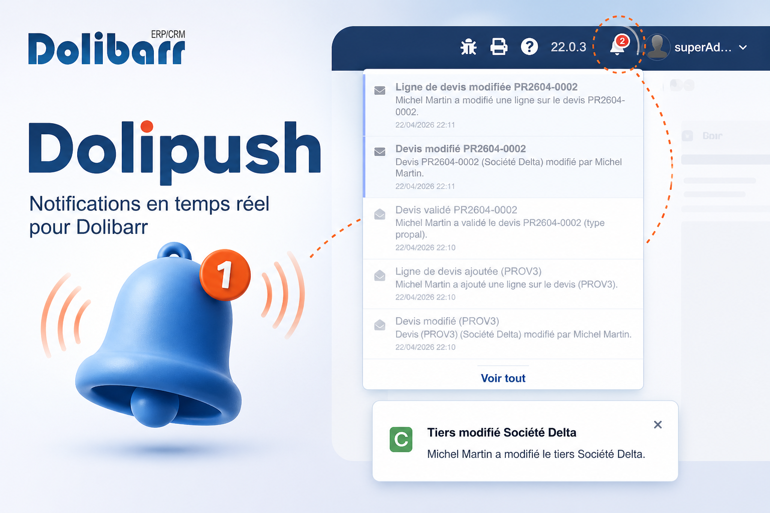 Dolipush - Push notification in Dolibarr
