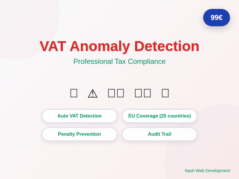 Anomalies Detector - VAT Anomaly Detection