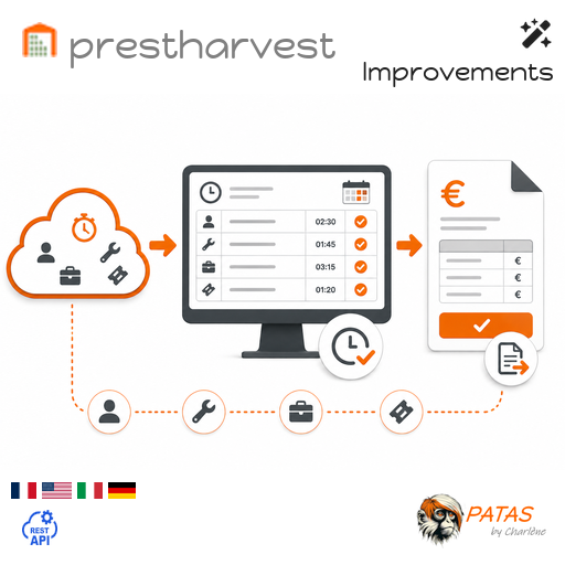 PrestHarvest : Collecte de prestations puis facturation en masse