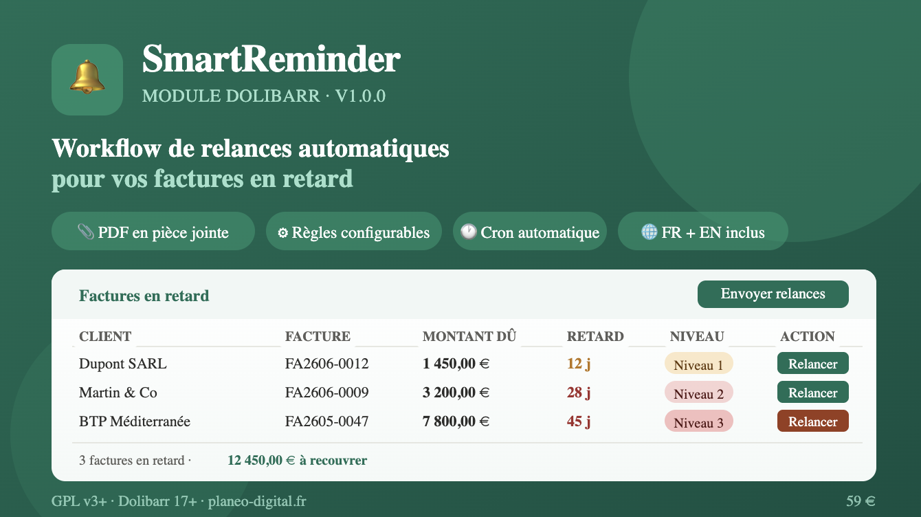 SmartReminder — Automatic Invoice Reminders