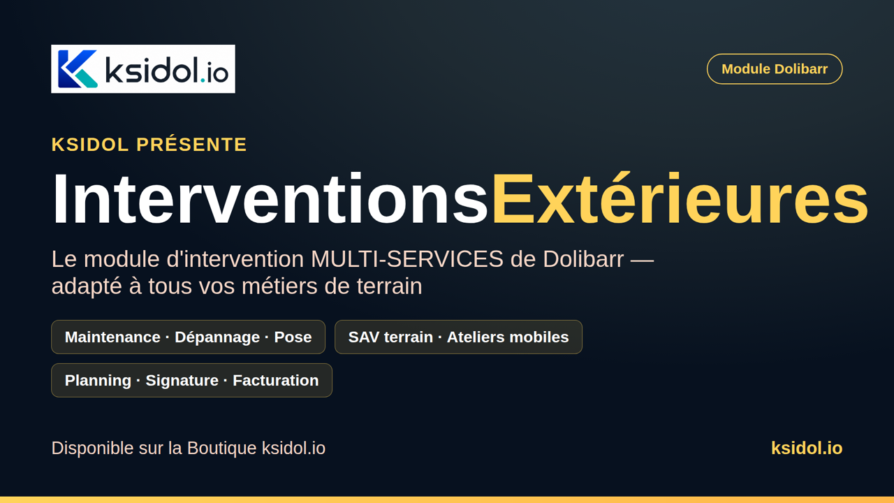 Intervenciones Externas - Intervenciones in situ multiservicio para Dolibarr