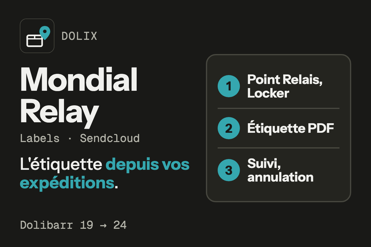 Dolix Logistique – Mondial Relay Versandetiketten (Sendcloud)