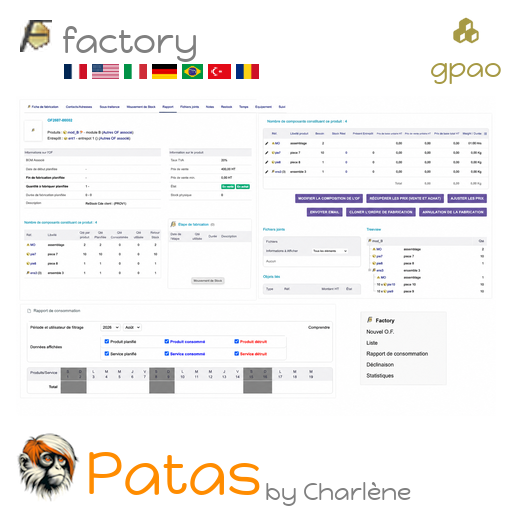 Factory, assistita da computer di produzione (CAPM/CAMM) per Dolibarr