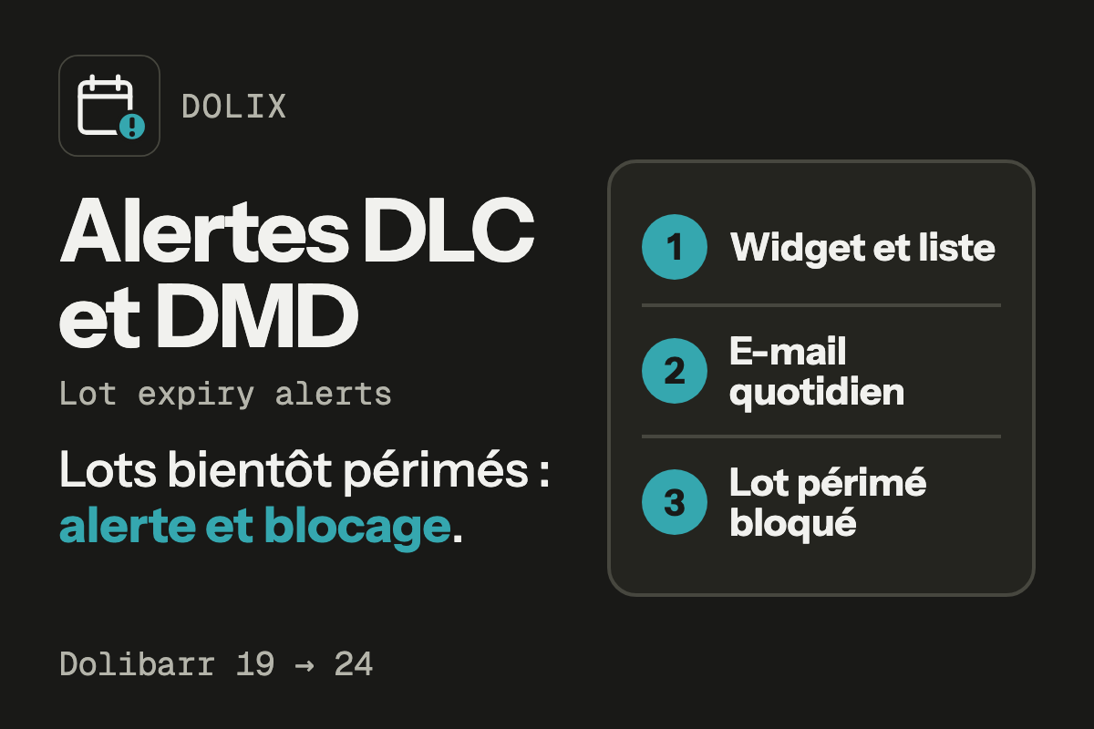 Dolix Logistique – Avvisi di scadenza dei lotti (data limite per la vendita e data di scadenza)