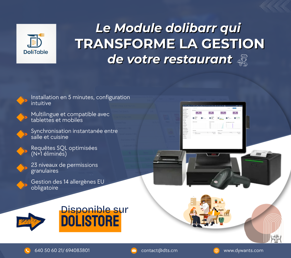 DoliTable - Restaurant Management
