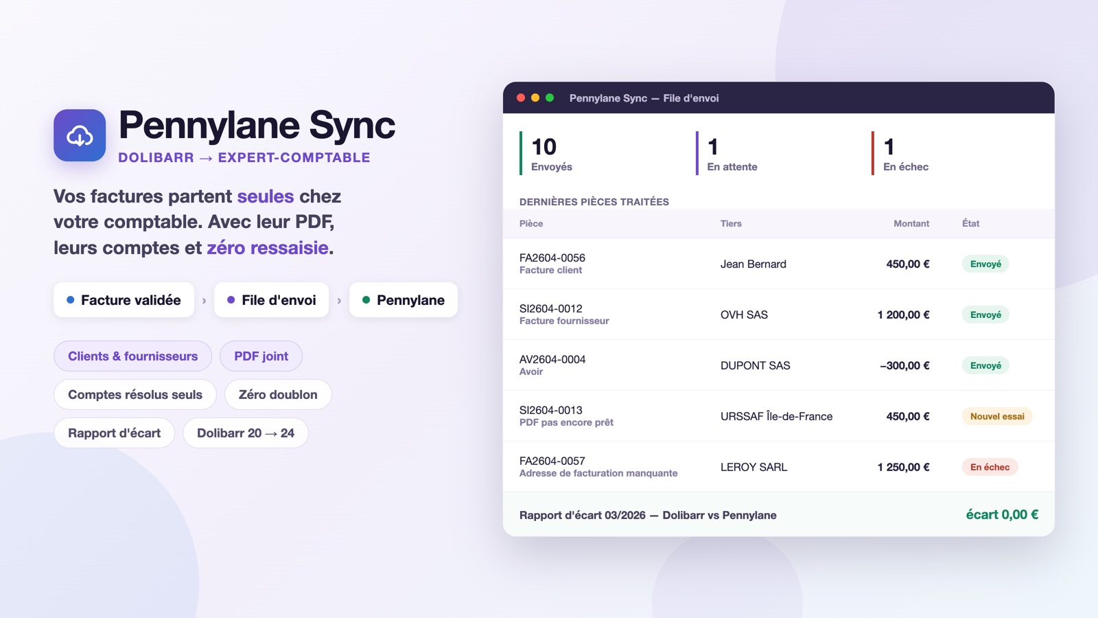 Pennylane Sync: Invoices and PDFs delivered to your accountant, automatically
