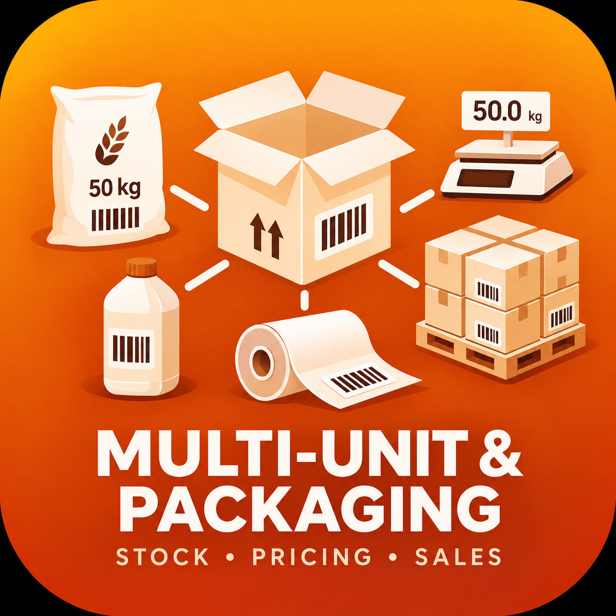 Gestsuite Multi-Units — Sell by the carton, kilo, meter or bag