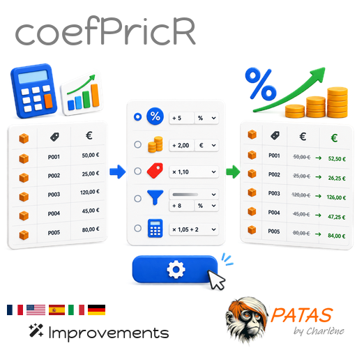 CoefPricR, CoefPricR, sales prices mass updater