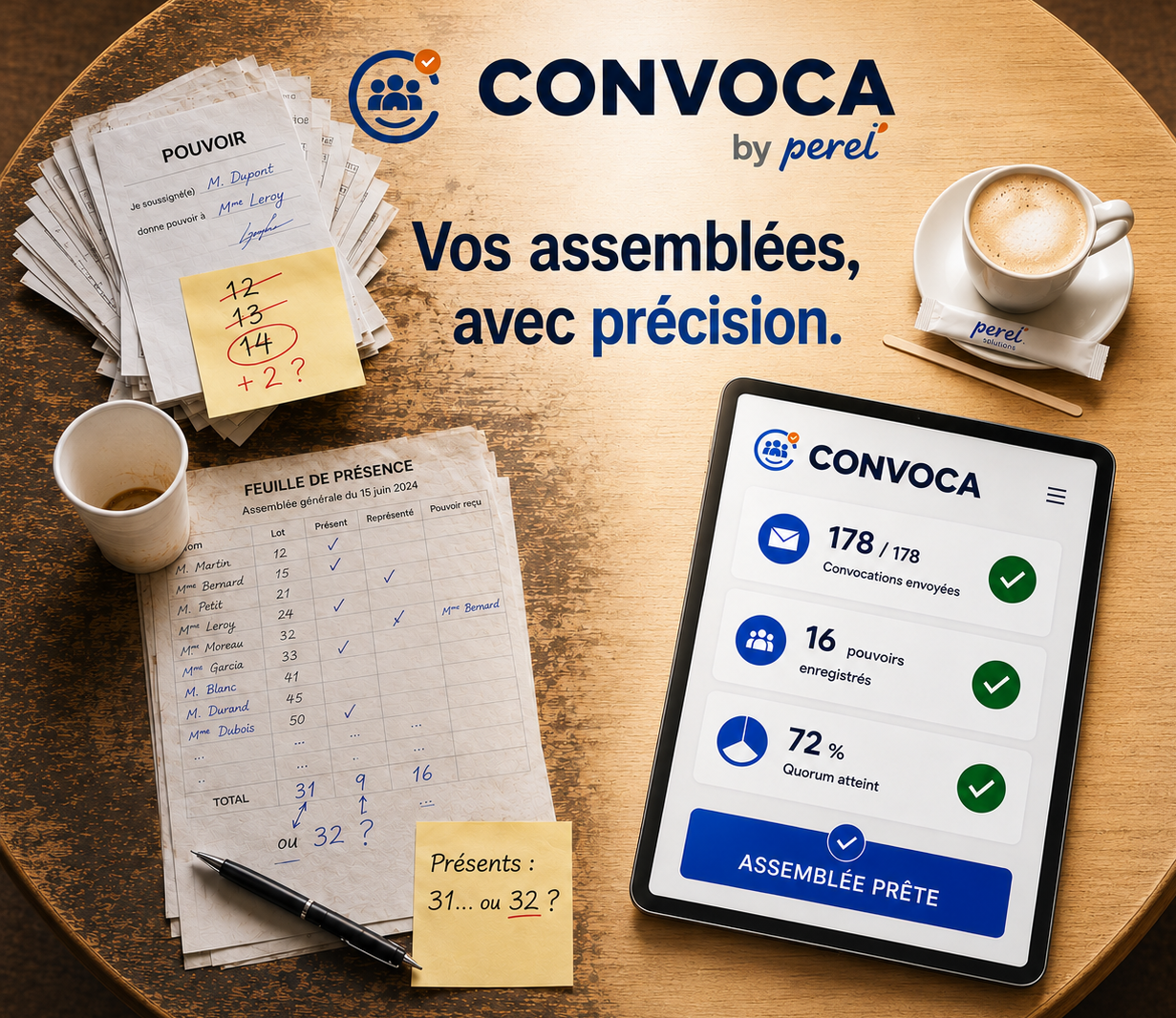 Convoca – Meeting notices, RSVP, proxy management and attendance tracking for Dolibarr