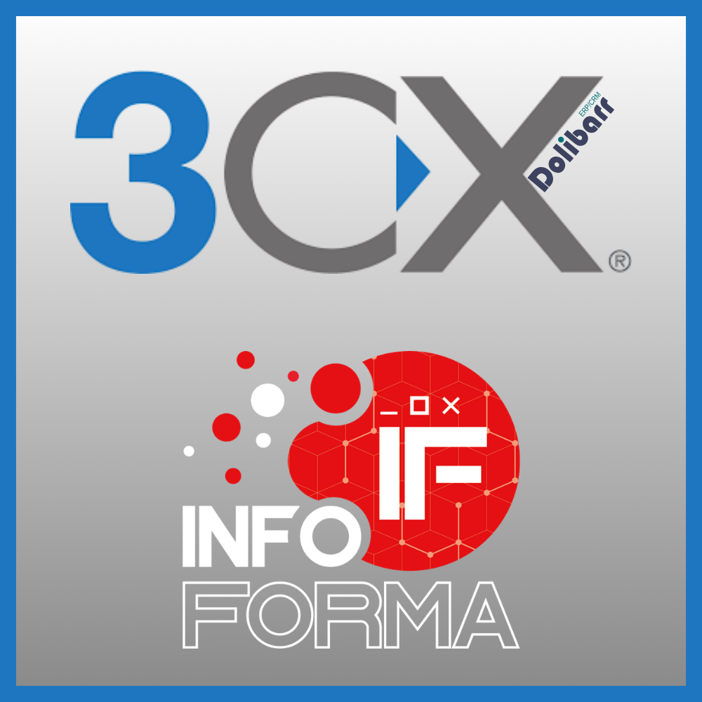 DoliPhone 3CX — Auto-popup contact card on incoming call