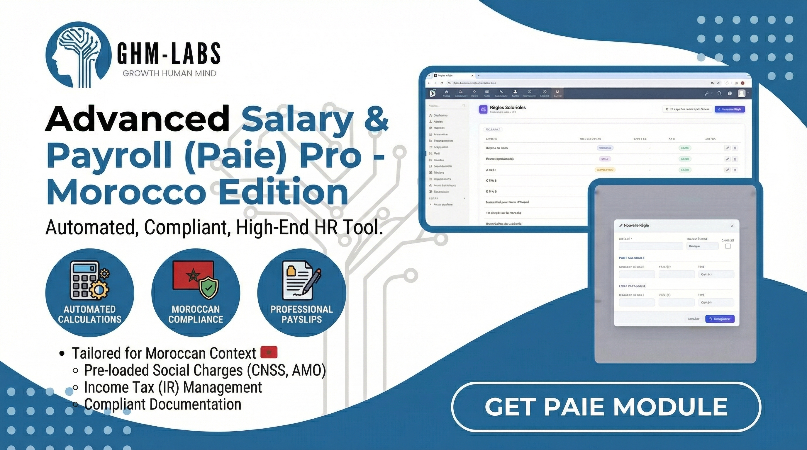 Salaires & Paie Avancée Pro - Édition Maroc