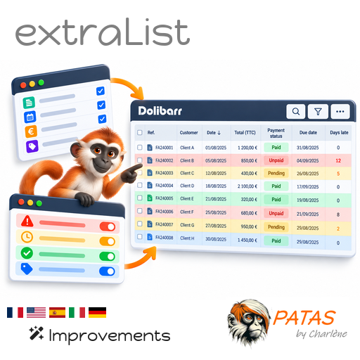 Extralist : Personnalisation des listes natives