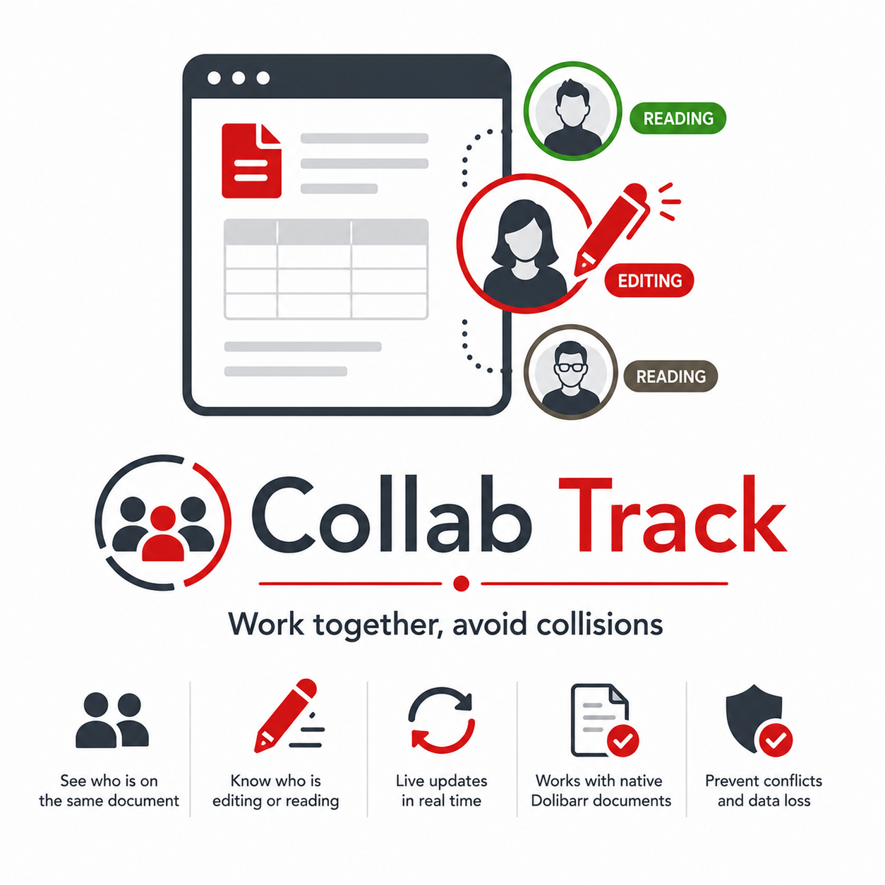 Collab Track : Work as a team, without collisions.
