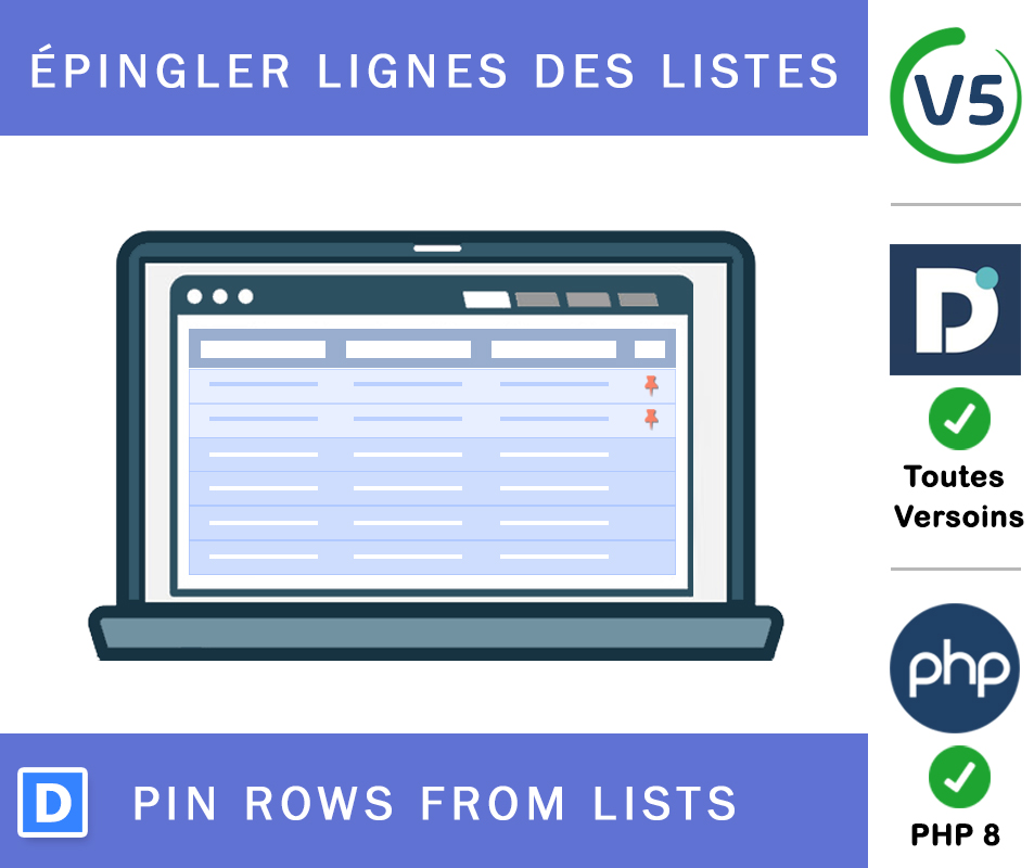 Pin righe di elenchi Dolibarr