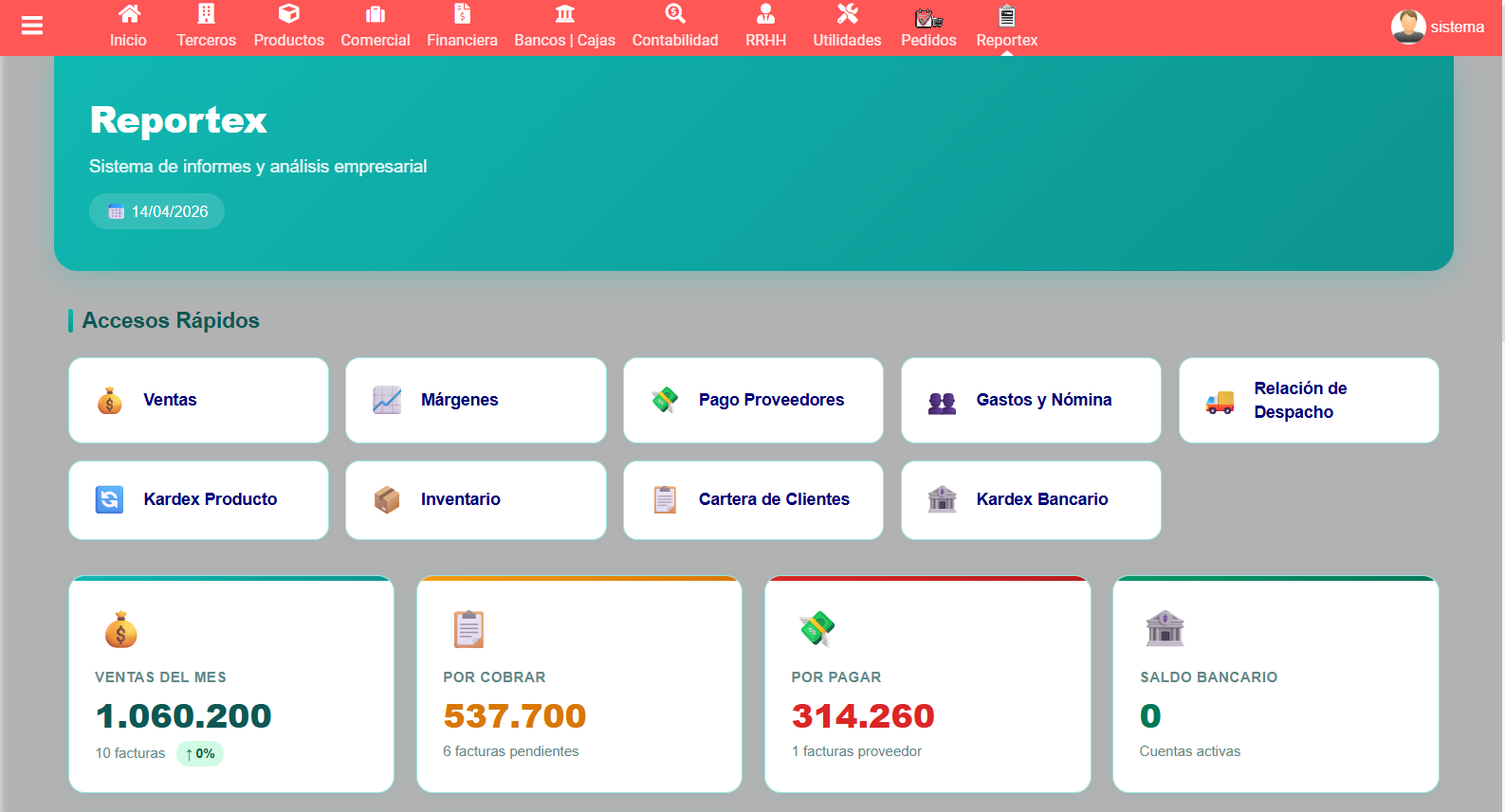 Reportex - Business Reports for Dolibarr