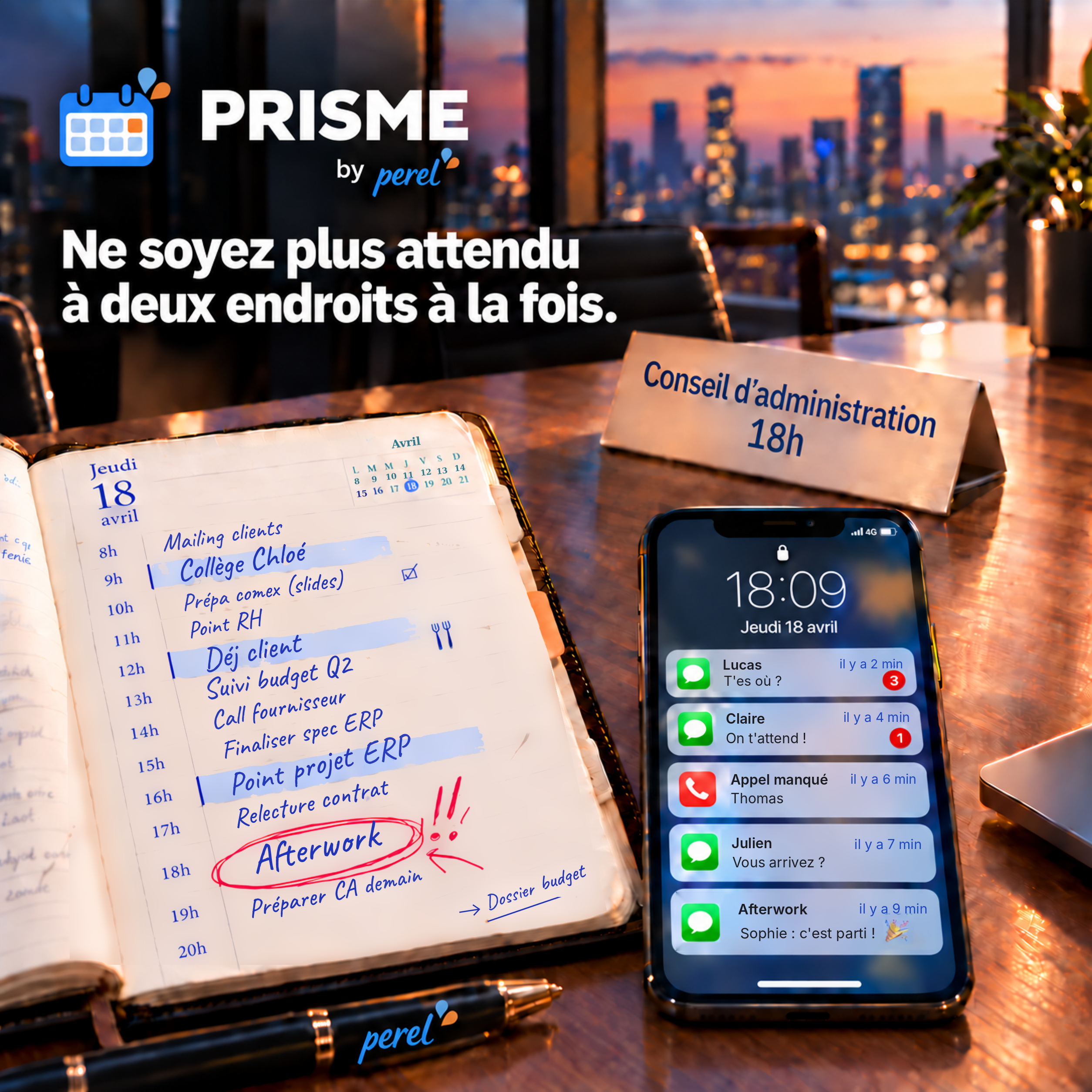 Prisme – Shared Calendar, Centralized Agenda & Event Management