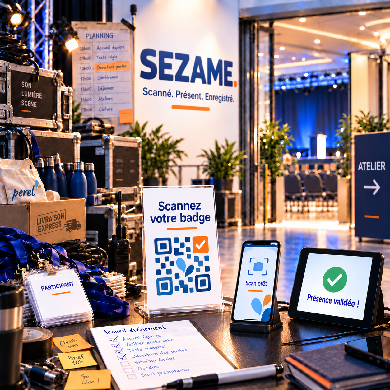 Sesame – Event Access Control, QR Codes, Badges and Real-Time Attendance Tracking for Dolibarr