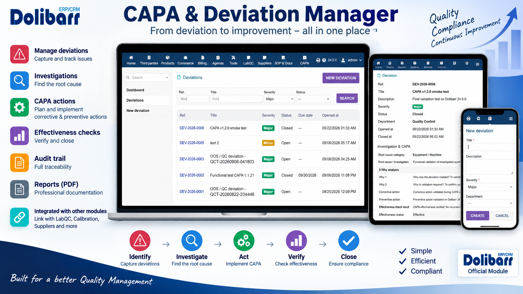 CAPA & Deviation Manager