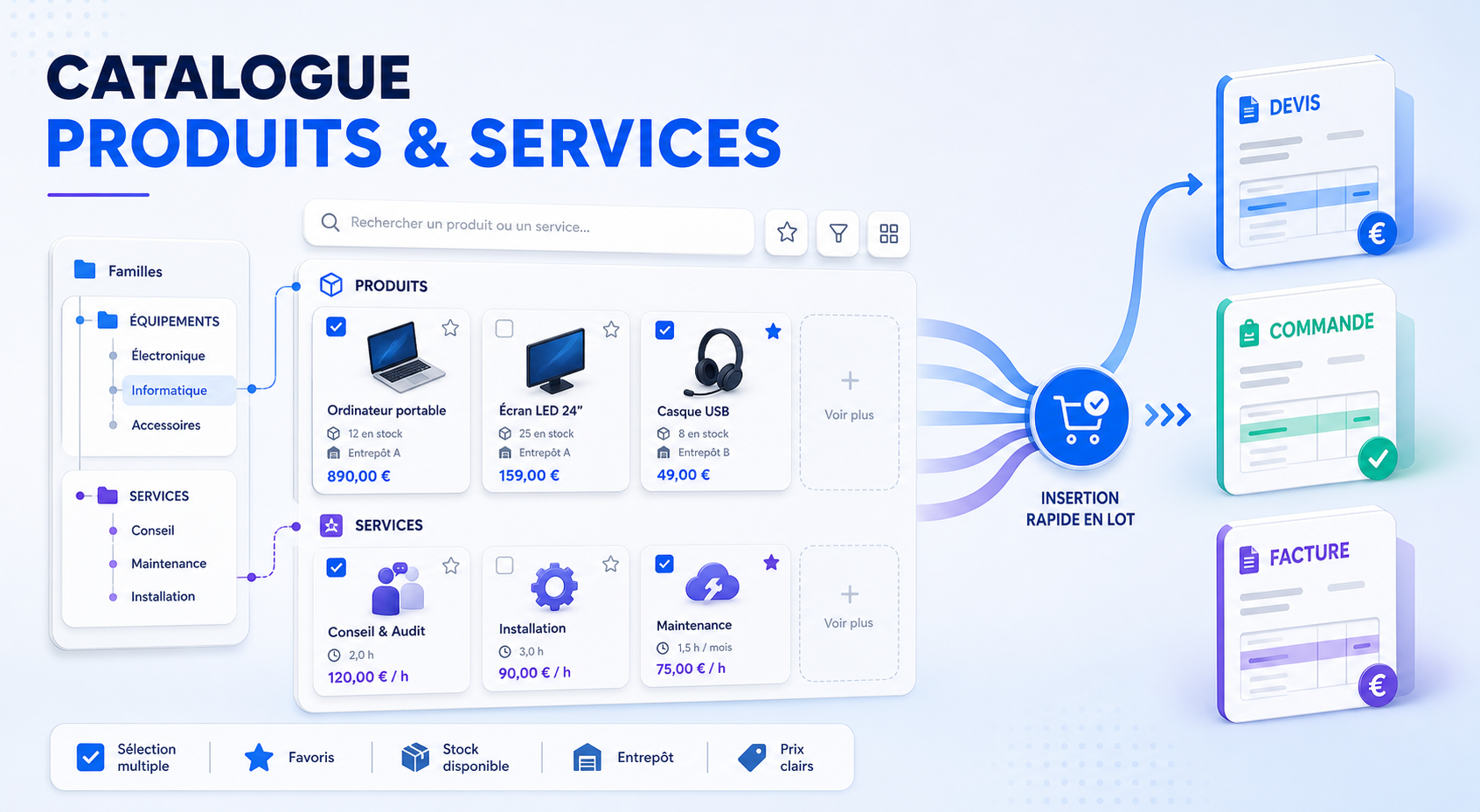Hierarchical Catalogue – Products & Services